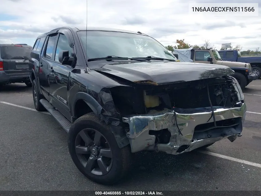 2015 Nissan Titan Sv VIN: 1N6AA0ECXFN511566 Lot: 40460885