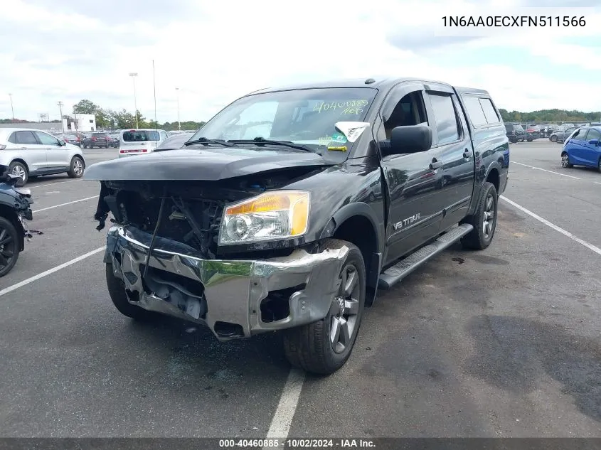 2015 Nissan Titan Sv VIN: 1N6AA0ECXFN511566 Lot: 40460885