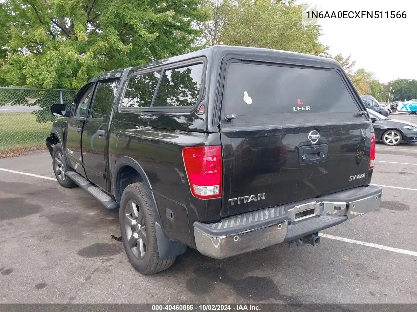 2015 Nissan Titan Sv VIN: 1N6AA0ECXFN511566 Lot: 40460885