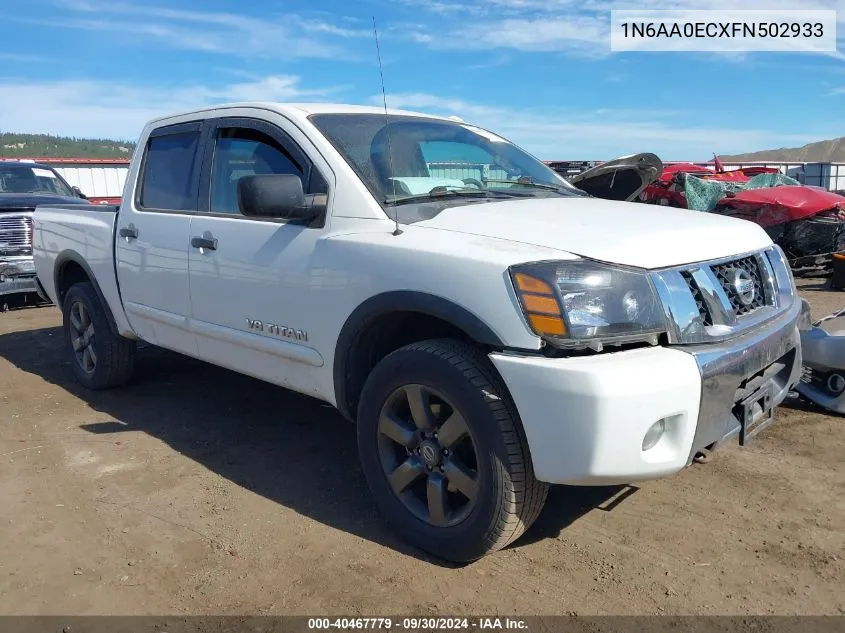 2015 Nissan Titan S/Sv/Sl/Pro-4X VIN: 1N6AA0ECXFN502933 Lot: 40467779