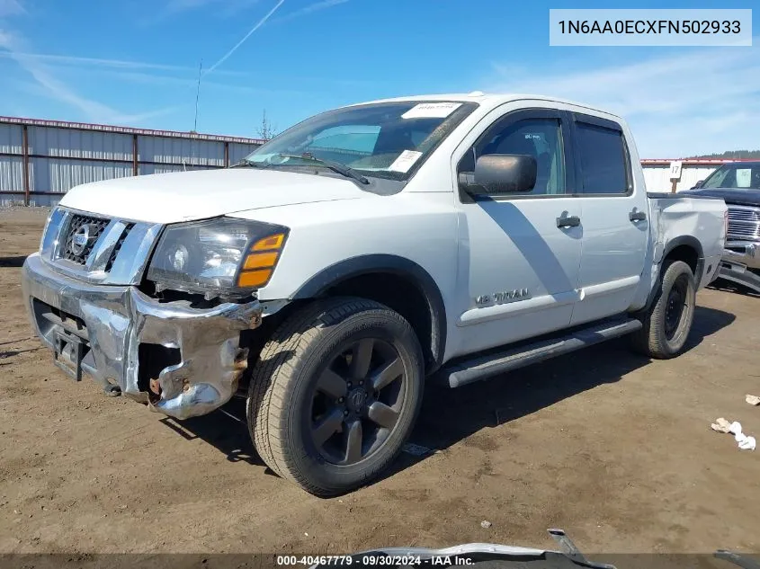 2015 Nissan Titan S/Sv/Sl/Pro-4X VIN: 1N6AA0ECXFN502933 Lot: 40467779