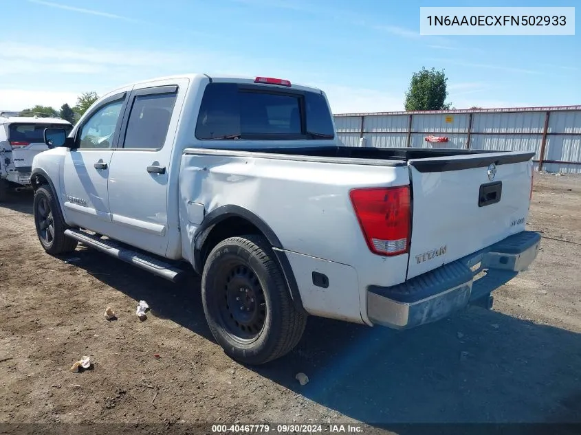 2015 Nissan Titan S/Sv/Sl/Pro-4X VIN: 1N6AA0ECXFN502933 Lot: 40467779