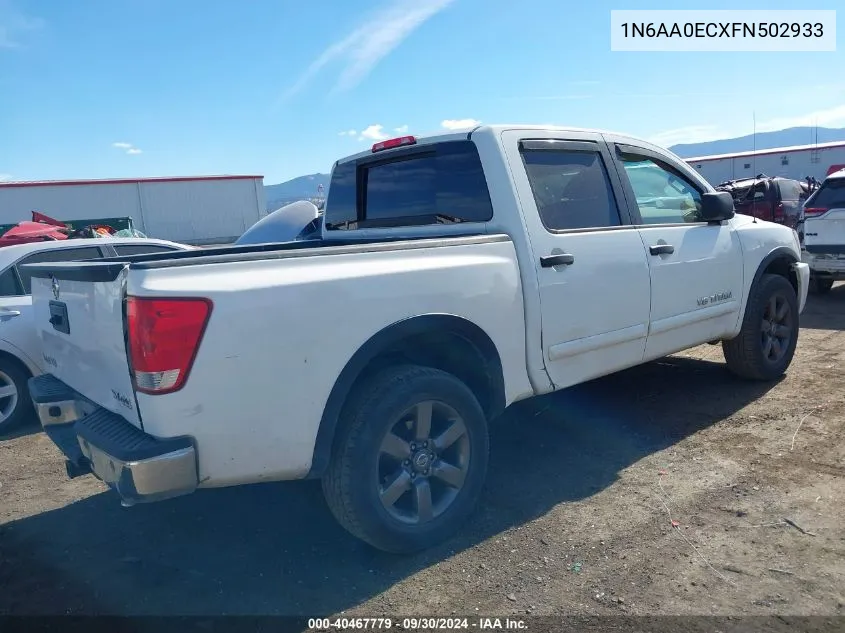 2015 Nissan Titan S/Sv/Sl/Pro-4X VIN: 1N6AA0ECXFN502933 Lot: 40467779