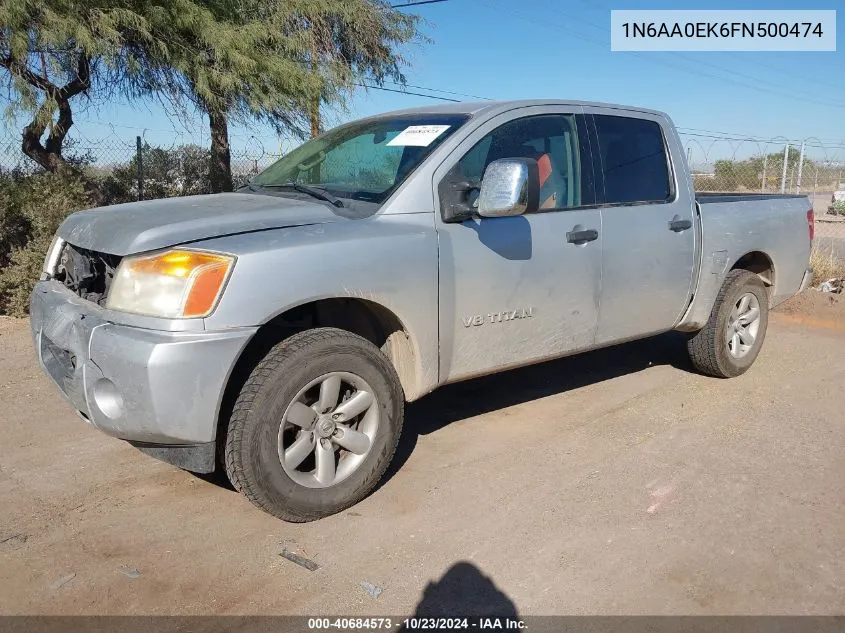 2015 Nissan Titan S VIN: 1N6AA0EK6FN500474 Lot: 40684573