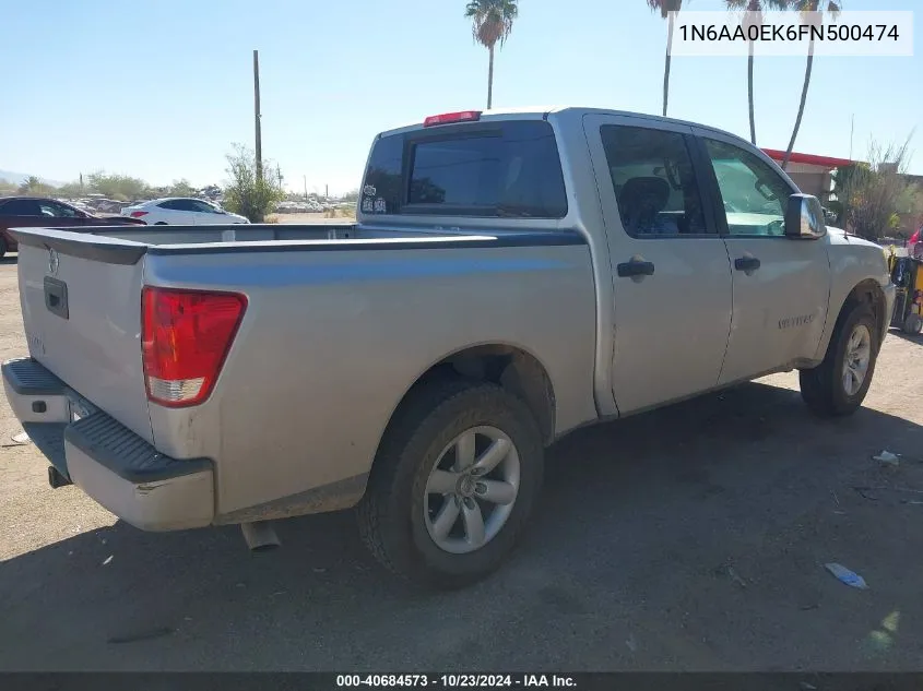 2015 Nissan Titan S VIN: 1N6AA0EK6FN500474 Lot: 40684573