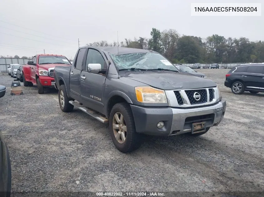 2015 Nissan Titan Sl VIN: 1N6AA0EC5FN508204 Lot: 40822002