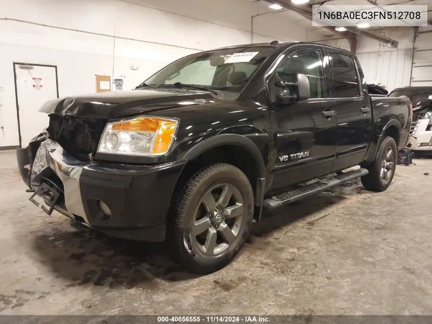 2015 Nissan Titan Sv VIN: 1N6BA0EC3FN512708 Lot: 40856555