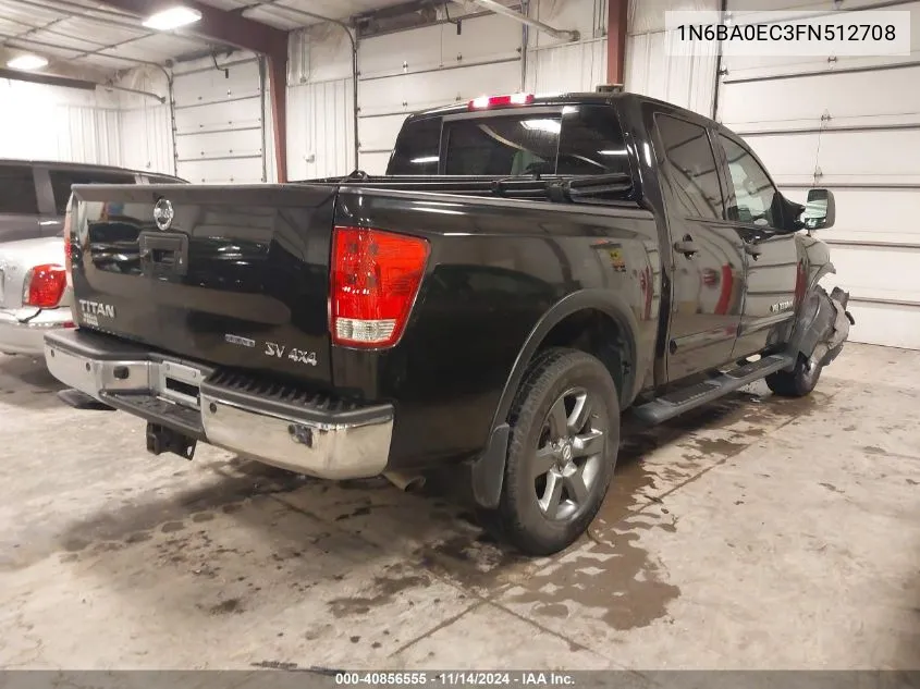 2015 Nissan Titan Sv VIN: 1N6BA0EC3FN512708 Lot: 40856555