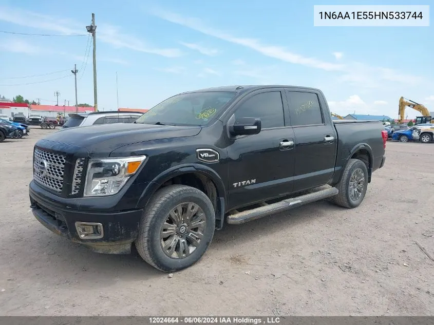 1N6AA1E55HN533744 2017 Nissan Titan Sv/Sl/Pro-4X/Plat Res