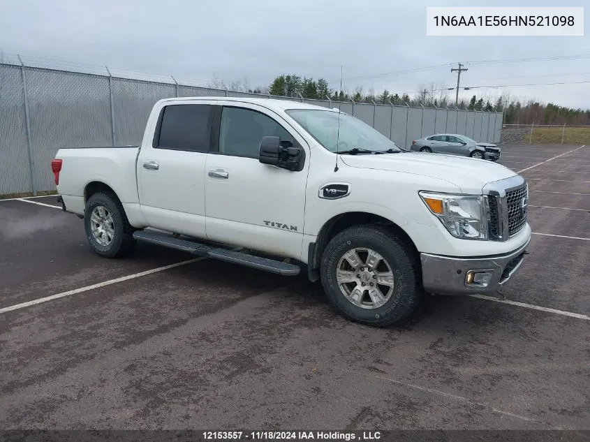 2017 Nissan Titan Sv/Sl/Pro-4X/Plat Res VIN: 1N6AA1E56HN521098 Lot: 12153557