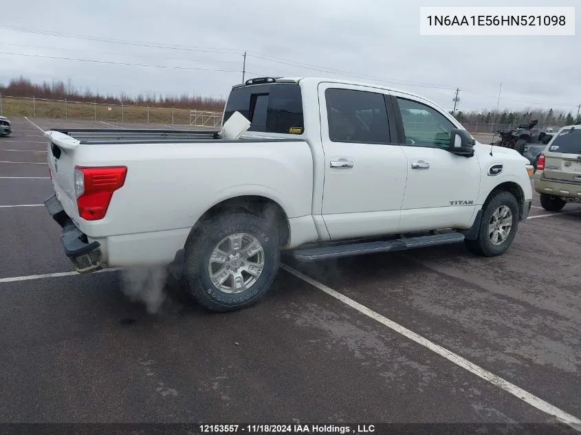 2017 Nissan Titan Sv/Sl/Pro-4X/Plat Res VIN: 1N6AA1E56HN521098 Lot: 12153557