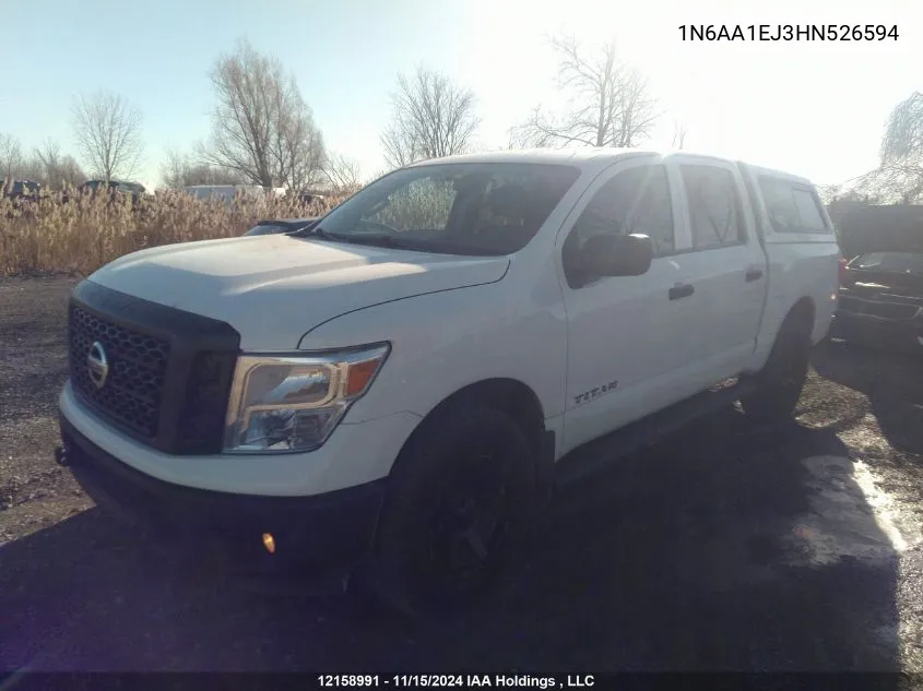 2017 Nissan Titan VIN: 1N6AA1EJ3HN526594 Lot: 12158991