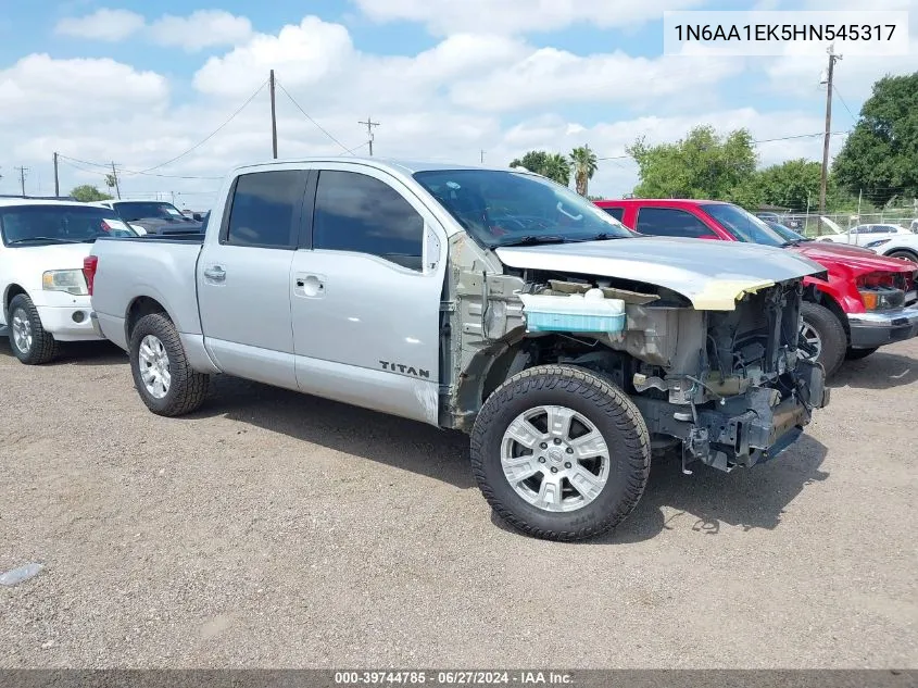 2017 Nissan Titan Sv VIN: 1N6AA1EK5HN545317 Lot: 39744785