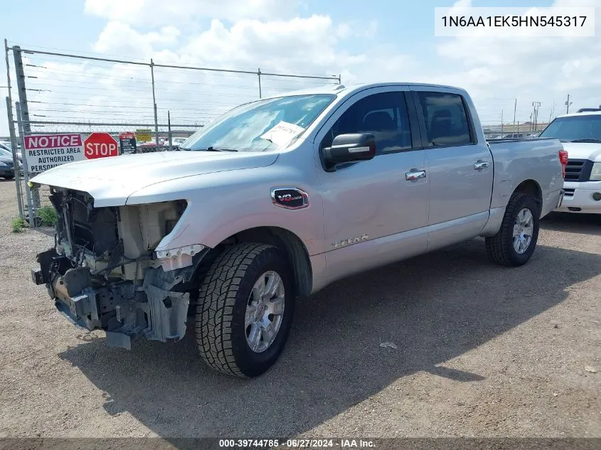 2017 Nissan Titan Sv VIN: 1N6AA1EK5HN545317 Lot: 39744785