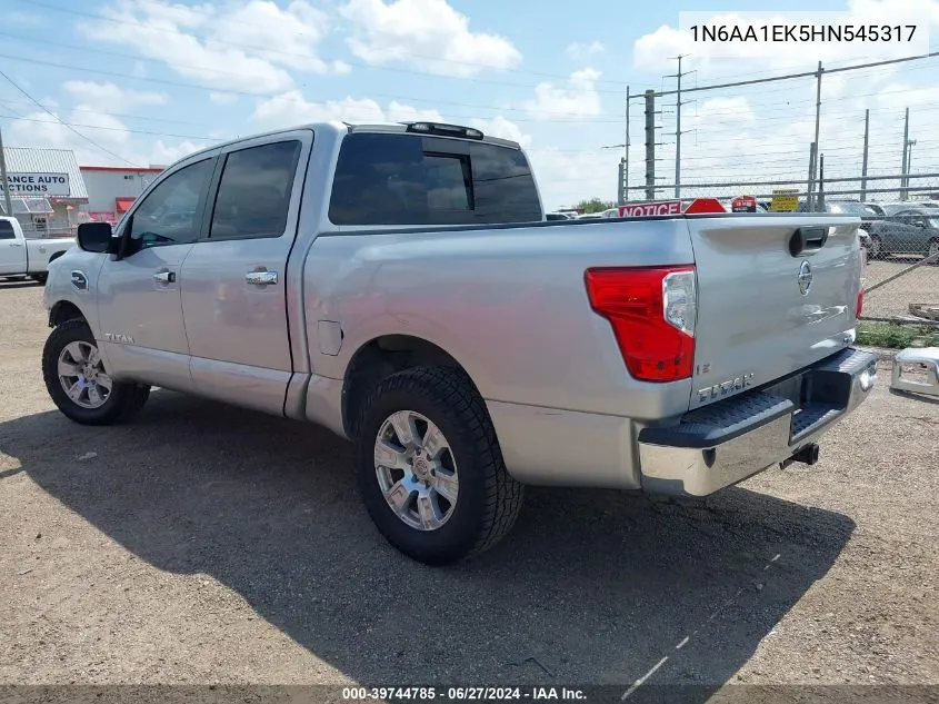 2017 Nissan Titan Sv VIN: 1N6AA1EK5HN545317 Lot: 39744785