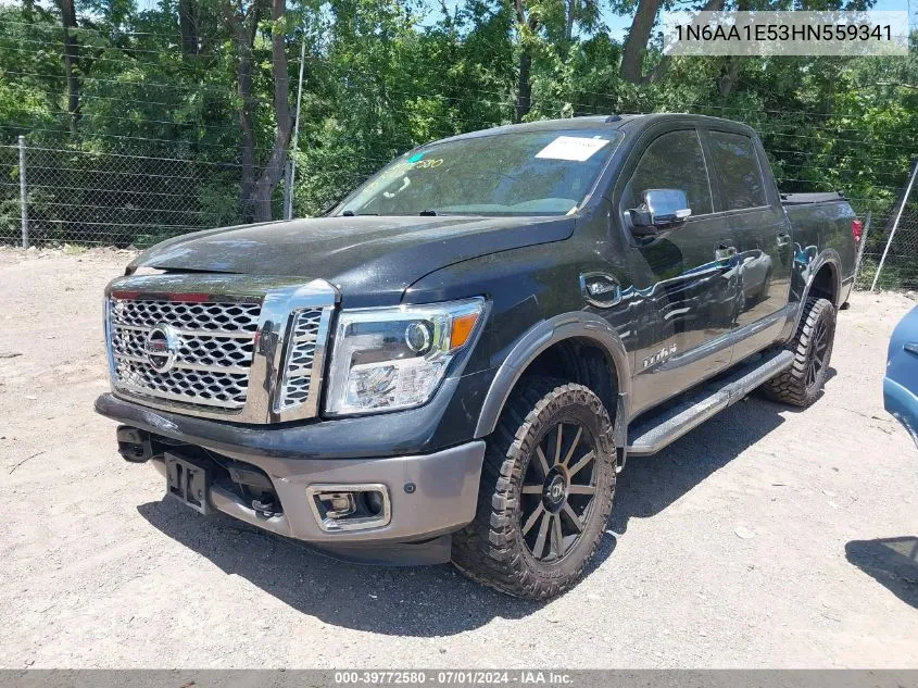 2017 Nissan Titan Platinum Reserve VIN: 1N6AA1E53HN559341 Lot: 39772580