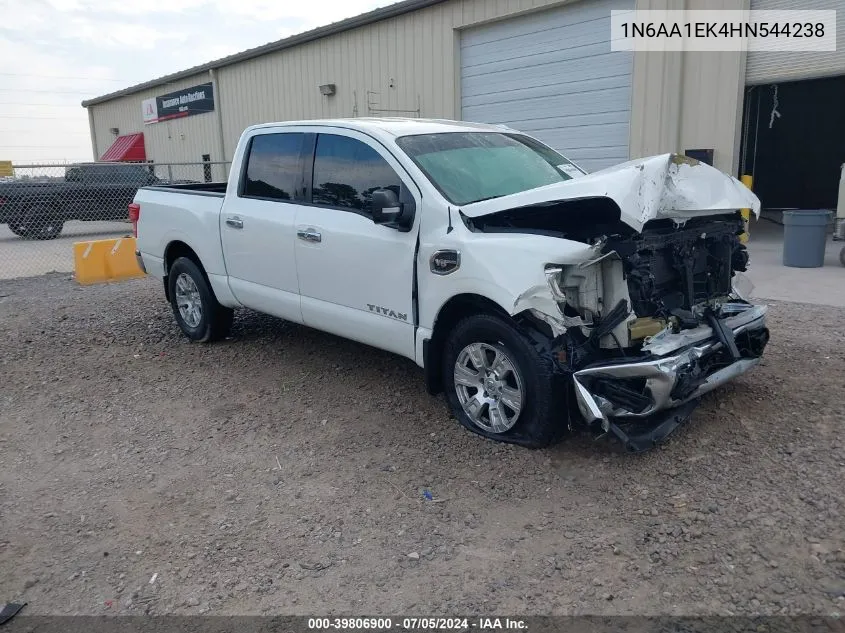 2017 Nissan Titan Sv VIN: 1N6AA1EK4HN544238 Lot: 39806900