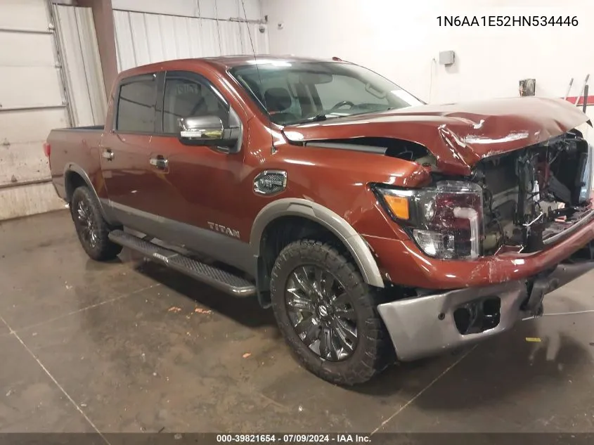 2017 Nissan Titan Platinum Reserve/Pro-4X/S/Sl/Sv VIN: 1N6AA1E52HN534446 Lot: 39821654