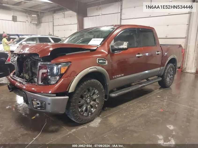 2017 Nissan Titan Platinum Reserve/Pro-4X/S/Sl/Sv VIN: 1N6AA1E52HN534446 Lot: 39821654