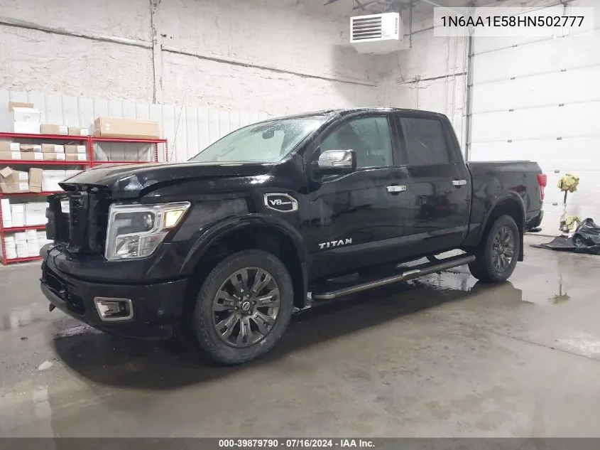 1N6AA1E58HN502777 2017 Nissan Titan Platinum Reserve/Pro-4X/S/Sl/Sv