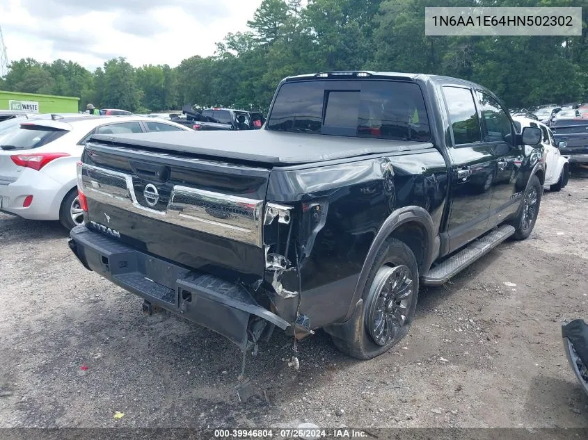 1N6AA1E64HN502302 2017 Nissan Titan Platinum Reserve