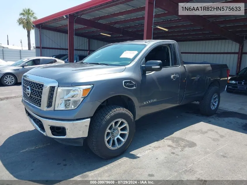 2017 Nissan Titan Sv VIN: 1N6AA1R82HN575633 Lot: 39979608