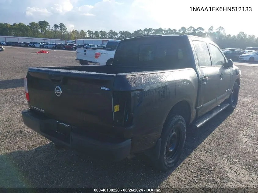 2017 Nissan Titan S VIN: 1N6AA1EK6HN512133 Lot: 40108228