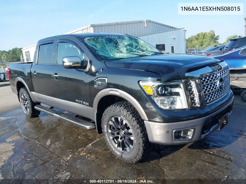 2017 Nissan Titan Platinum Reserve VIN: 1N6AA1E5XHN508015 Lot: 40112701