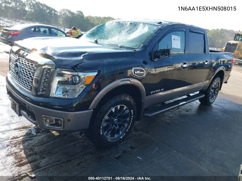 2017 Nissan Titan Platinum Reserve VIN: 1N6AA1E5XHN508015 Lot: 40112701