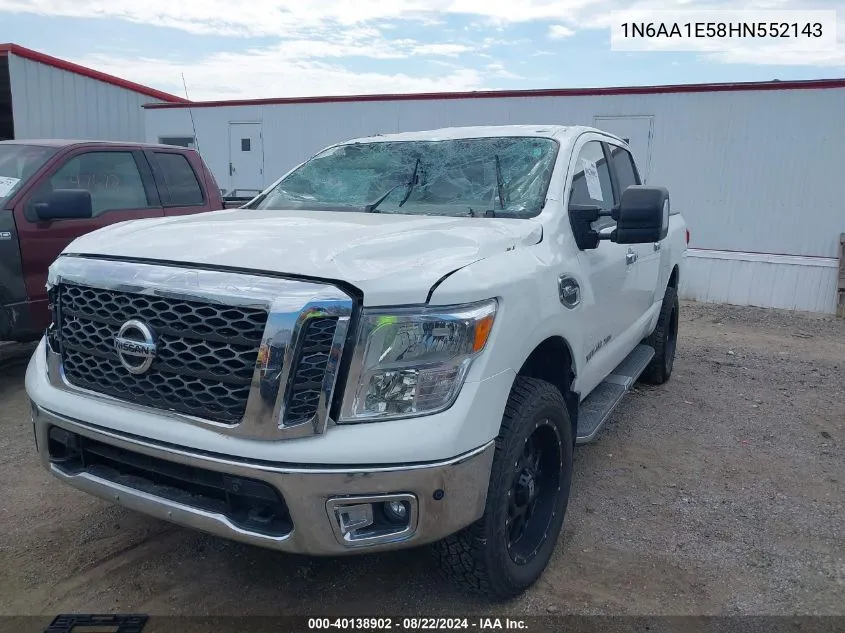 2017 Nissan Titan Sv VIN: 1N6AA1E58HN552143 Lot: 40138902