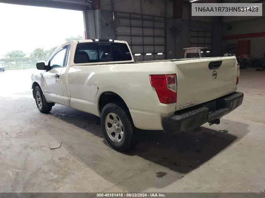 2017 Nissan Titan VIN: 1N6AA1R73HN531423 Lot: 40584799