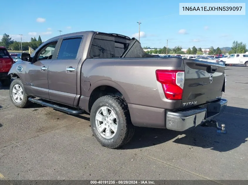 2017 Nissan Titan Sv VIN: 1N6AA1EJXHN539097 Lot: 40191235