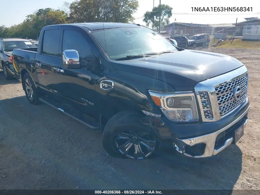 2017 Nissan Titan Sl VIN: 1N6AA1E63HN568341 Lot: 40206366