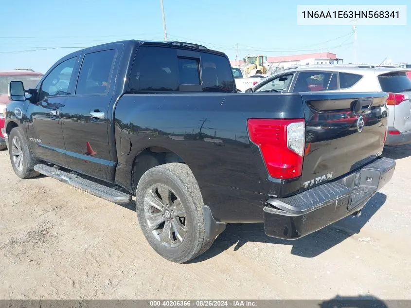 2017 Nissan Titan Sl VIN: 1N6AA1E63HN568341 Lot: 40206366