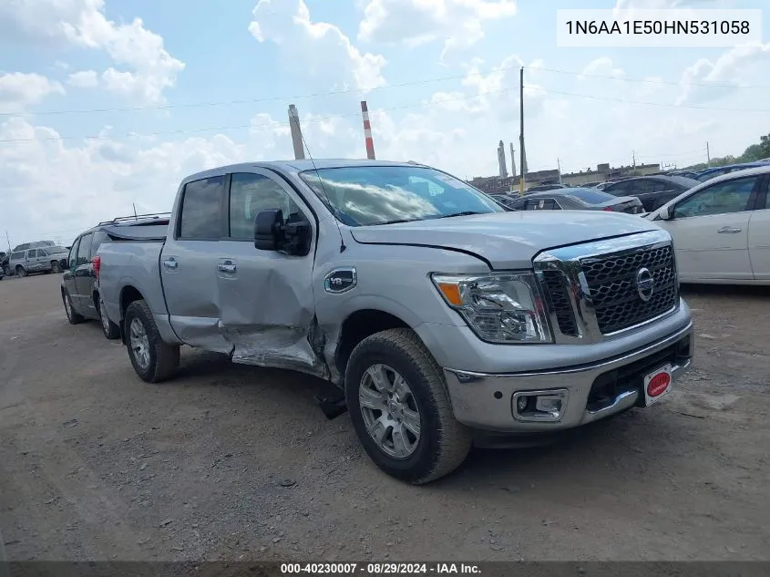 2017 Nissan Titan Platinum Reserve/Pro-4X/S/Sl/Sv VIN: 1N6AA1E50HN531058 Lot: 40230007