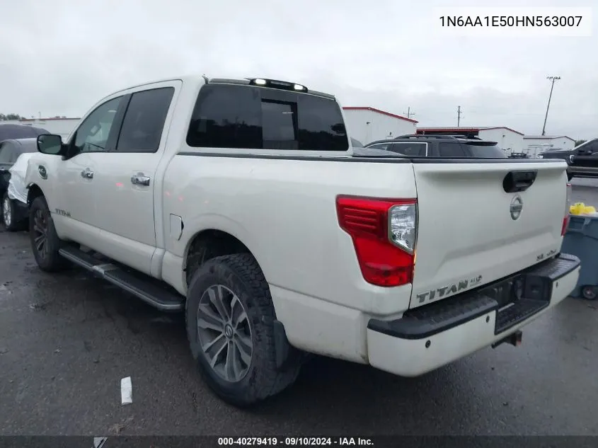 2017 Nissan Titan Sl VIN: 1N6AA1E50HN563007 Lot: 40279419