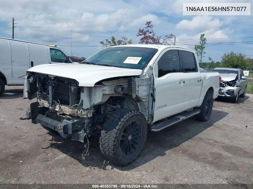 1N6AA1E56HN571077 2017 Nissan Titan Sv