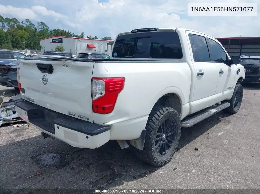 1N6AA1E56HN571077 2017 Nissan Titan Sv