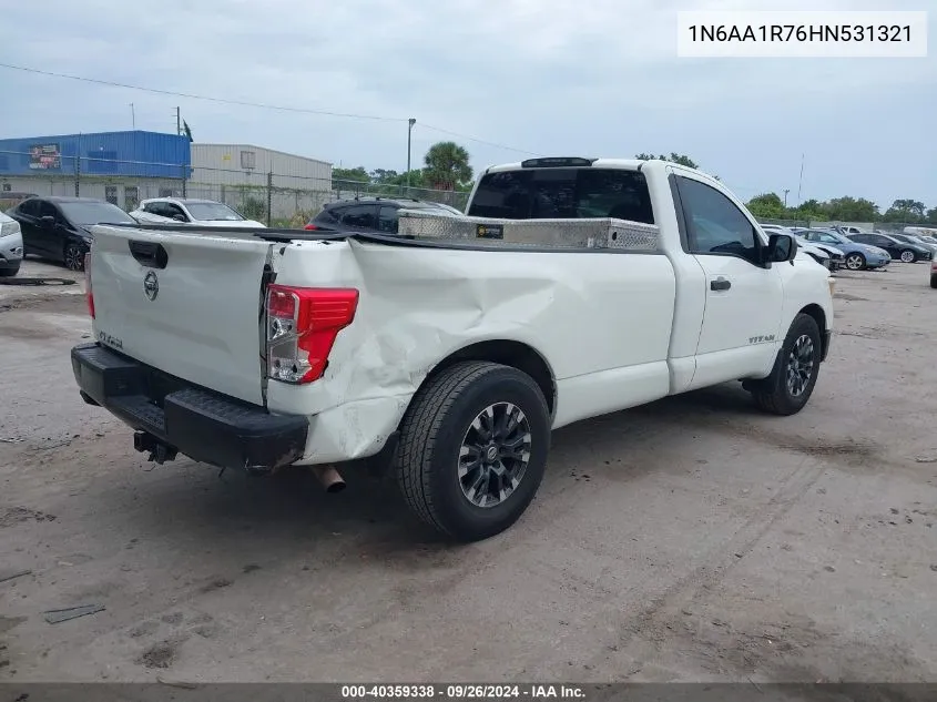 1N6AA1R76HN531321 2017 Nissan Titan S/Sv