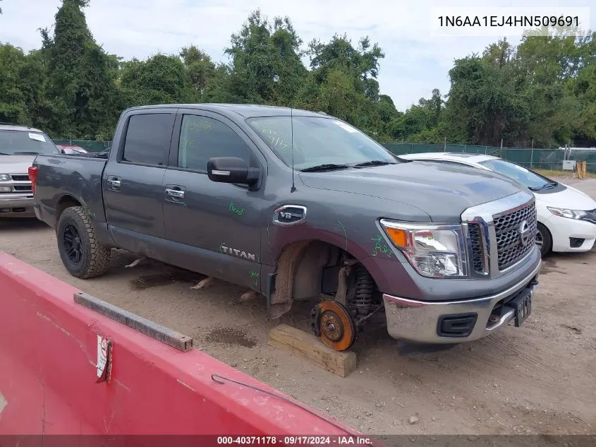 2017 Nissan Titan Sv VIN: 1N6AA1EJ4HN509691 Lot: 40371178