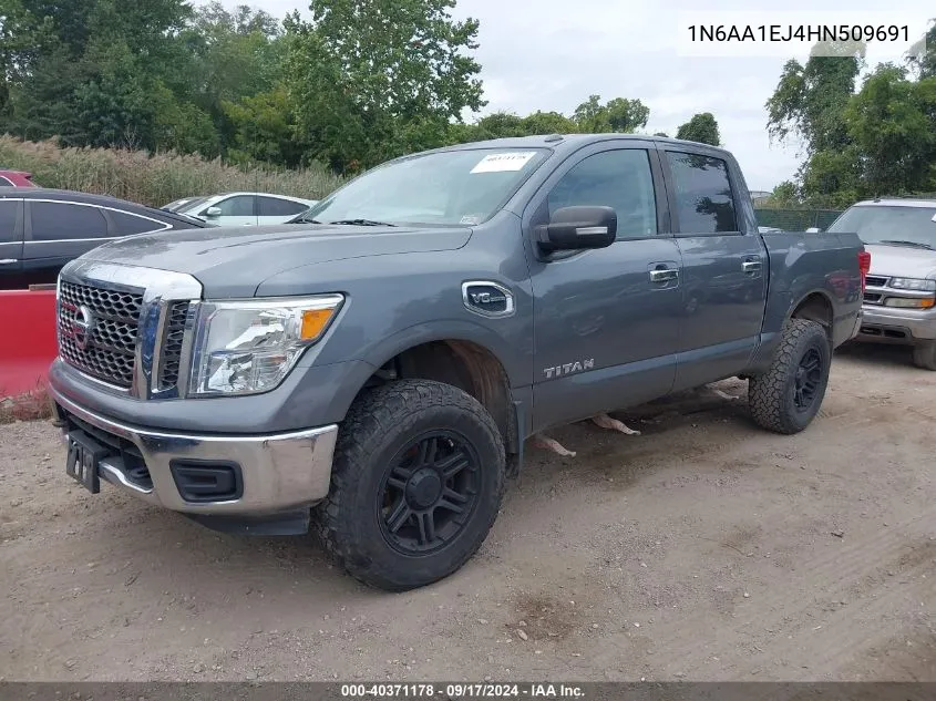 2017 Nissan Titan Sv VIN: 1N6AA1EJ4HN509691 Lot: 40371178