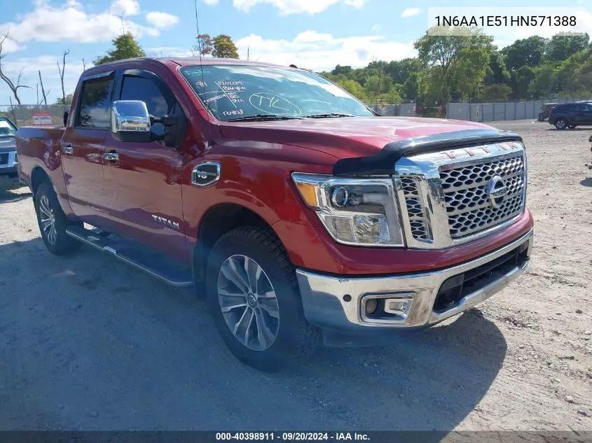 1N6AA1E51HN571388 2017 Nissan Titan Sl