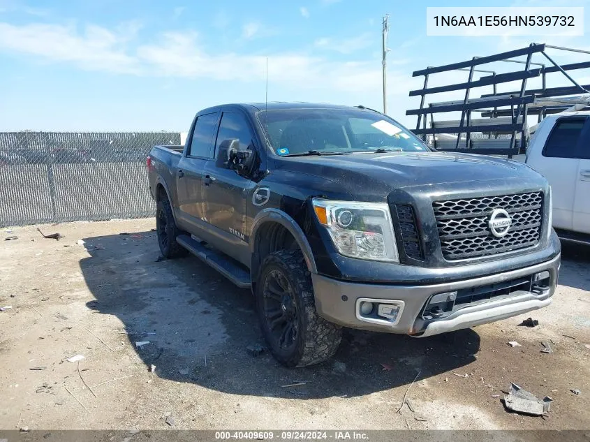 2017 Nissan Titan Sv/Sl/Pro-4X/Plat Res VIN: 1N6AA1E56HN539732 Lot: 40409609