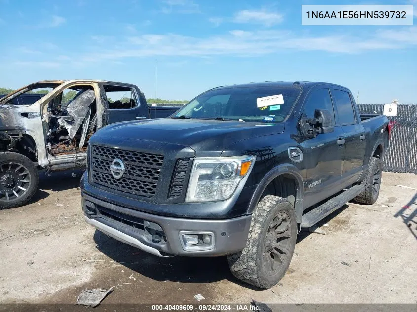 2017 Nissan Titan Sv/Sl/Pro-4X/Plat Res VIN: 1N6AA1E56HN539732 Lot: 40409609