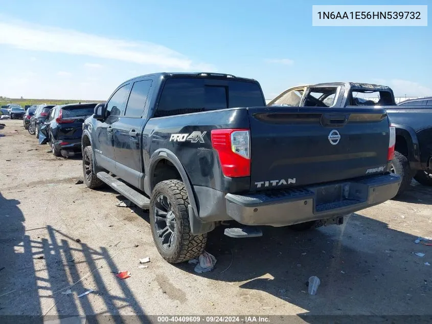 2017 Nissan Titan Sv/Sl/Pro-4X/Plat Res VIN: 1N6AA1E56HN539732 Lot: 40409609