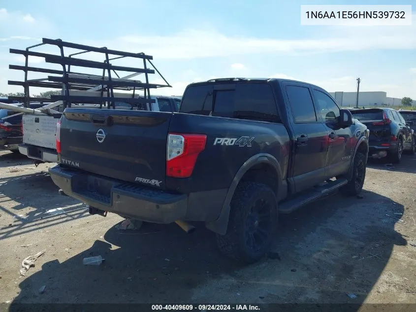 2017 Nissan Titan Sv/Sl/Pro-4X/Plat Res VIN: 1N6AA1E56HN539732 Lot: 40409609