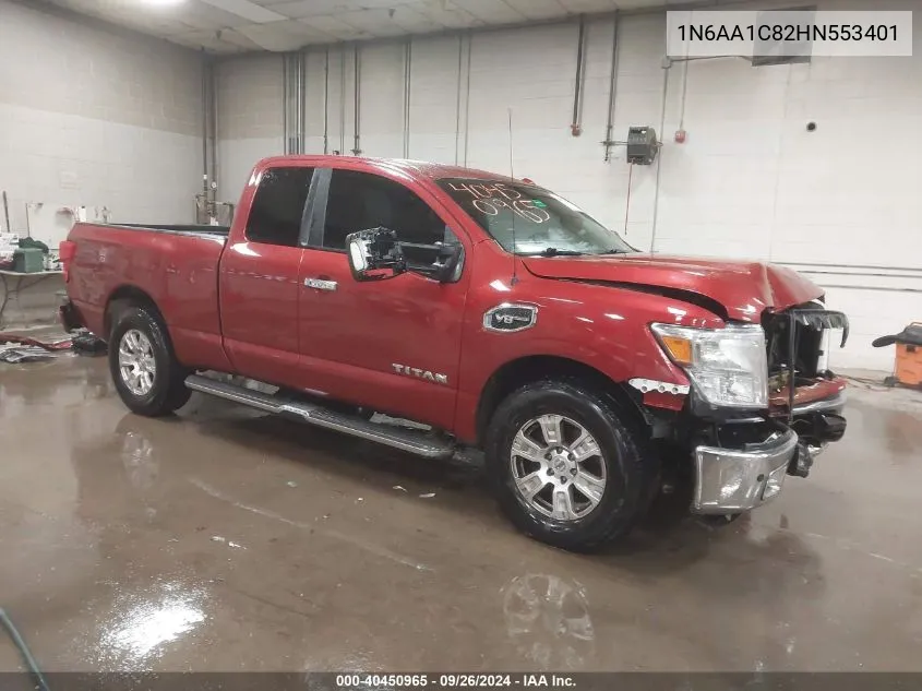 2017 Nissan Titan Sv VIN: 1N6AA1C82HN553401 Lot: 40450965