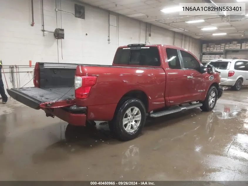 1N6AA1C82HN553401 2017 Nissan Titan Sv