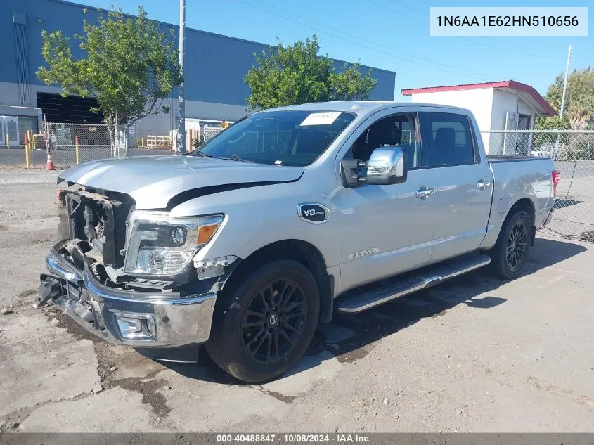 2017 Nissan Titan Sl VIN: 1N6AA1E62HN510656 Lot: 40488847