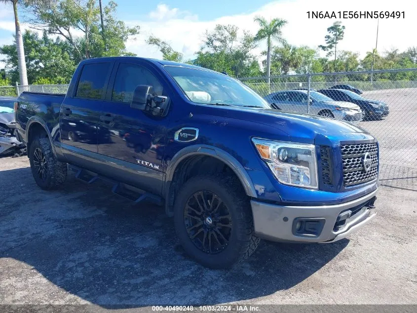 2017 Nissan Titan Pro-4X VIN: 1N6AA1E56HN569491 Lot: 40490248